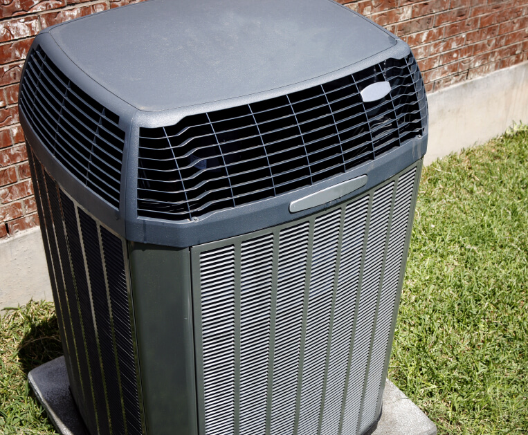 Heat Pump Outside Home